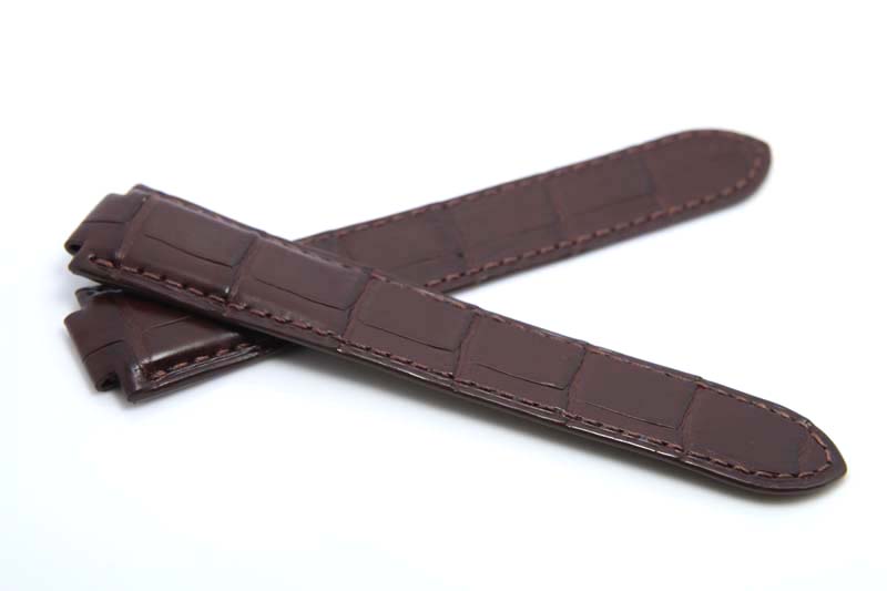 Custom made Alligator watch band - Brown